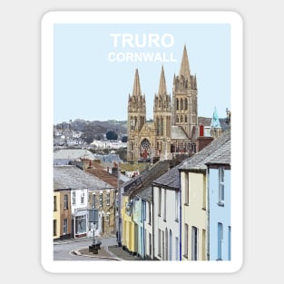 Truro Cornwall. Cornish gift. Kernow fishing harbour Sticker